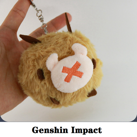 Anime Plush Toys From Kids New Game Genshin Impact Cosplay Props Project Tcho-Tcho Keychain Christmas Pendant 2022 New Year Gift ► Photo 1/6