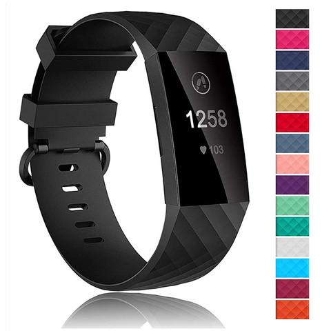 Silicone strap For Fitbit Charge 3 SE band Replacement wristband Charge4/3SE smart Watch Sport Bracelet Fitbit Charge 4 band ► Photo 1/6