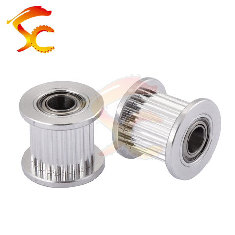 GT2 20 teeth Passive Synchronous Wheel Aluminum bore 5mm for 3D Printer Idler Pulley Width 9mm/10mm ► Photo 1/2