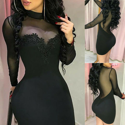 Sexy Bandage Autumn Women Bodycon Sheath Dress Sexy Red Knitted Cotton Long Sleeve 2022 Spring Dress Casual Black Party Dresses ► Photo 1/6