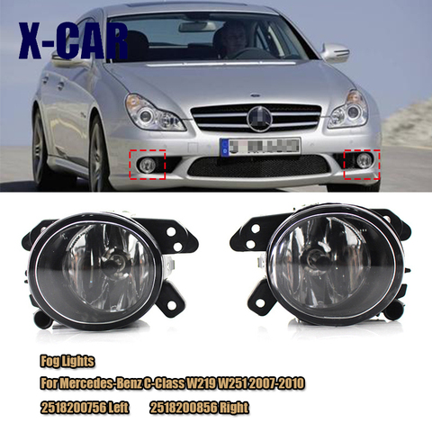 X-CAR LED fog lights for Mercedes C-Class W219 W251 W164 2007-2010 left / right front lights R300 R350 GLK GL450 ML350 ML500 ► Photo 1/6