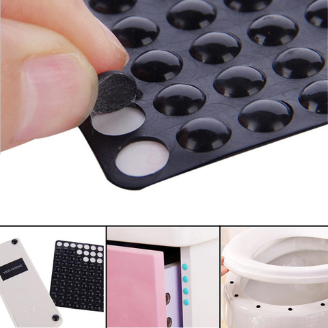 100 Pcs Wall Stickers Self Adhesive Buffer Bumper Toilets Drawer Door Cabinets Anti-collision Rubber Non Slip Silicone Feet Pad ► Photo 1/6