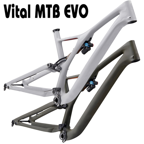 2022 MTB EVO Frame Mountain-Bike-Frame Carbon-Suspension-Frame Boost-148mm 29er New MTB XC AM ENDURO Frameset ► Photo 1/6