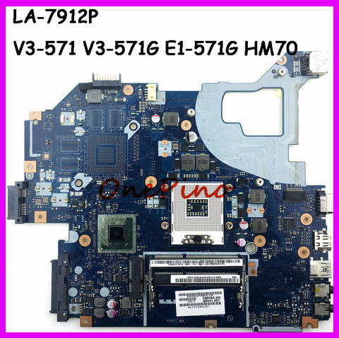 LA-7912P For Acer aspire E1-571G V3-571G V3-571 laptop motherboard NBC1F11001 HM70 DDR3 tested ► Photo 1/2