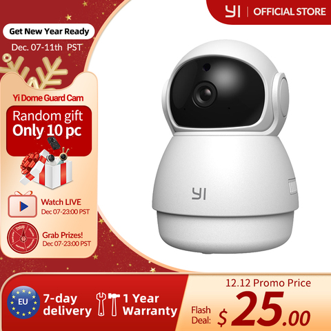 YI Dome Guard Camera Security Indoor Camera 1080p WiFi Ip Camera Home Surveillance System Motion Detection Human and Pet AI ► Photo 1/6