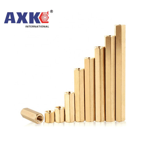 5-50pcs Hex Female to Female M2 M2.5 M3 M4 M5  brass standoff spacer Hexagonal Stud Spacer Hollow Pillars ► Photo 1/6