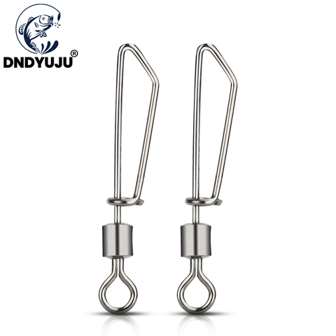 DNDYUJU 10/20pcs Fishing Swivels&Snap Connector Barrel Swivels Rolling T Shape Snap Fishing Tackle Fishing Swivel Pesc Accessory ► Photo 1/6