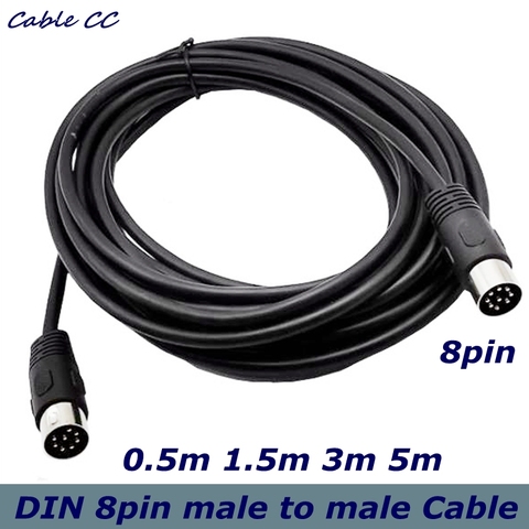 8 Pin Din Male to Male Speaker Audio Cable is used for power supply audio and video signal transmission or connection ► Photo 1/4