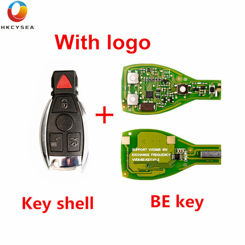 XHORSE VVDI BE Key Pro For Benz V1.5 PCB Remote Chip Improved Version Smart Key Shell With Logo Can Exchange MB BGA Token ► Photo 1/5