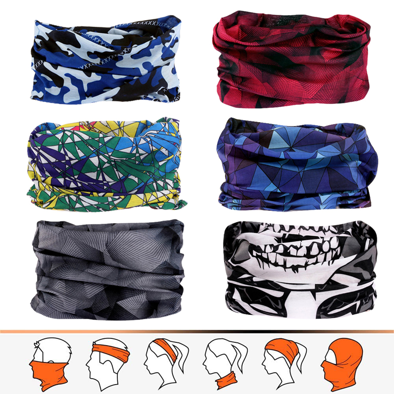 On-Wa-Rd 2020 Outdoor Seamless Ever-Changing Magic Headscarves Men And Women With 10 Filter Bicycle Riding Headscarves Scarf Scarf Windproof Bib Sunscreen 