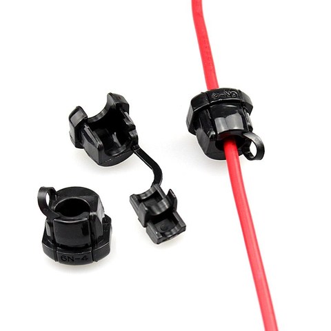 100pcs plastic strain relief bushing cable holder 6N-4 Power cord buckle clamp wire Grommet protective cover Wiring Accessories ► Photo 1/6