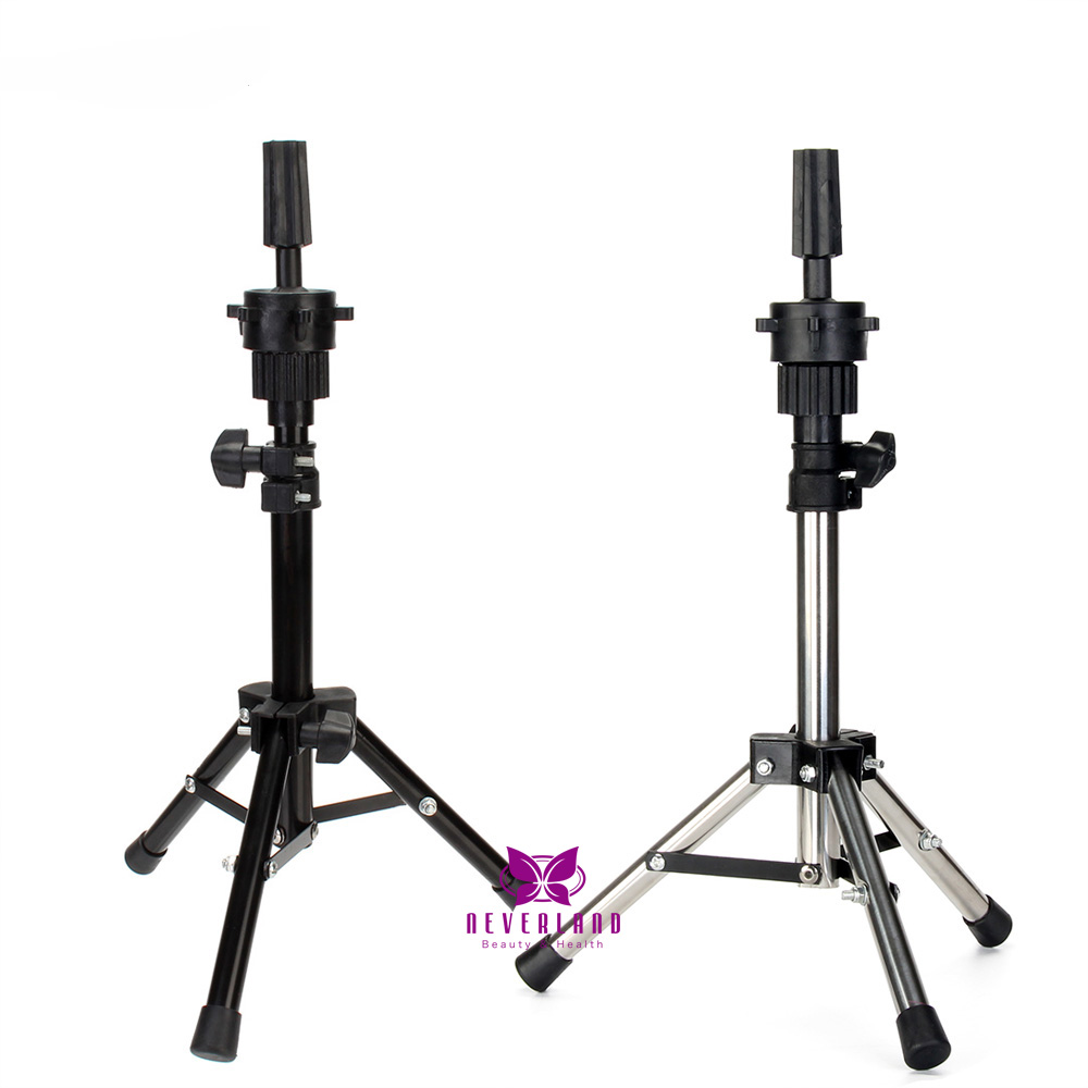 Plussign Mannequin Head Wig Stand Black Strong Wig Tripod For Hairdressing  Training Salon Tools