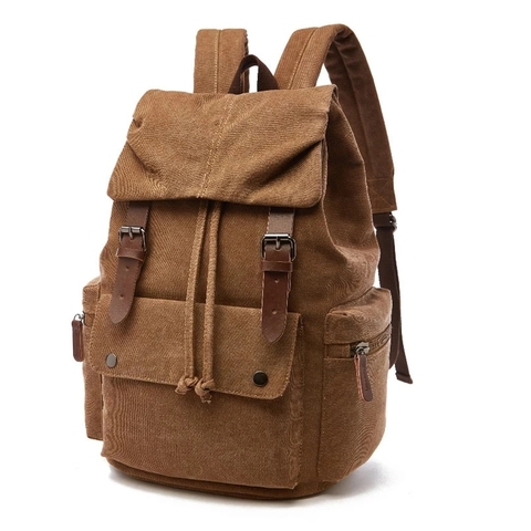 vintage Canvas Laptop Backpack For Men Women School Mochila Feminina Fashion Anti-Theft Women Travel Backpacks School Backpack ► Photo 1/6