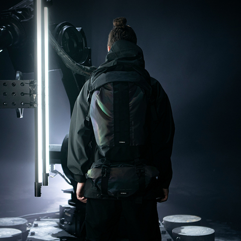 Pupil travel x comback xEnshadower reflective backpack techwear accessories streetwear futuristic киберпанк ► Photo 1/1