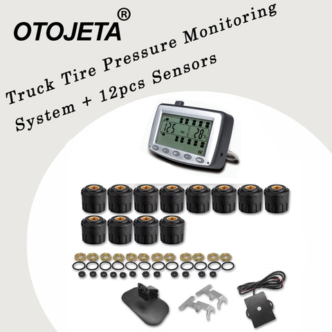Upgraded version Tire Pressure Monitoring System Car TPMS 6/8/10/12 Sensors for Truck Trailer,RV,Bus,Miniature passenger car ► Photo 1/6