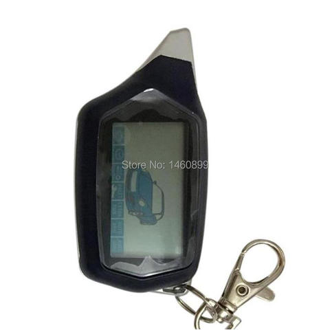 5PCS/Lot C9 2 Way Car Alarm LCD Remote Control Keychain Fob For 5 PCS Russian Car Anti-theft Alarm Vehicle Security Starline C9 ► Photo 1/4