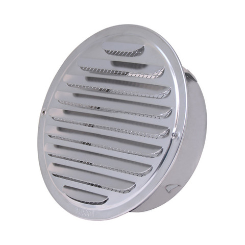 Stainless Steel Exterior Wall Air Vent Grille Round Ducting Ventilation Grilles 70/80/100/120/150/160/180/200mm Air Vent ► Photo 1/6