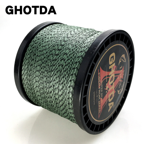 GHOTDA 8 Strands 1000M 500M 300M 100M Camouflage PE Braided Fishing Line Multifilament Saltwater Fishing Weaves ► Photo 1/6