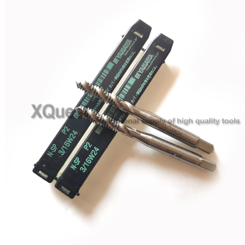 1-10PCS HSSE Sipral Flute Taps BSW 1/8 3/16 7/32 1/4 5/16 3/8 7/16 1/2 Withworth screw thread Machine tap  W1/8 W5/32 W3/16 W1/4 ► Photo 1/5