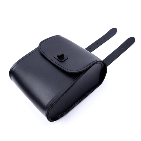 1pc Black PU leather Universal Motorcycle Bike Front Handlebar Mount Tool Bag Saddle Luggage 20*16*8cm/7.8*6.3*3.1 inch ► Photo 1/6