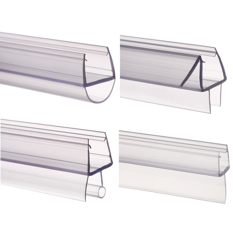Bath Shower Screen Door Seal Strip 4 to 12mm Rubber Glass Door Weatherstrip Portable Window Glass Fixture Accessories Household ► Photo 1/6