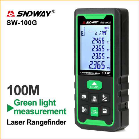 SNDWAY Laser Rangefinder Green Lines Distance Rangefinder Digital Range finder Laser Tape Distance Ruler Sensor Distance Meter ► Photo 1/6
