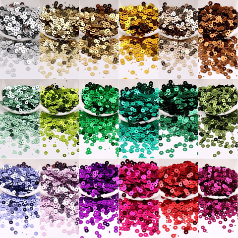 2000Pcs/Lot 4mm Round Sequin PVC Loose Sequins Crafts Paillettes Wedding Sewing Handcraft Decoration DIY Lentejuelas Accessories ► Photo 1/6