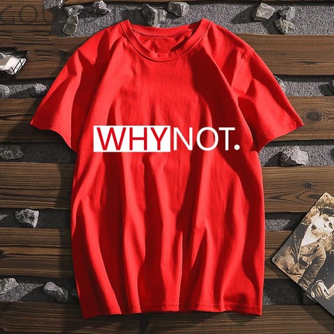 Why not letter Graphic Print women tshirt White Women 2022 Summer Women Tee Shirt Tops TShirt Casual Tumblr Clothing ► Photo 1/6