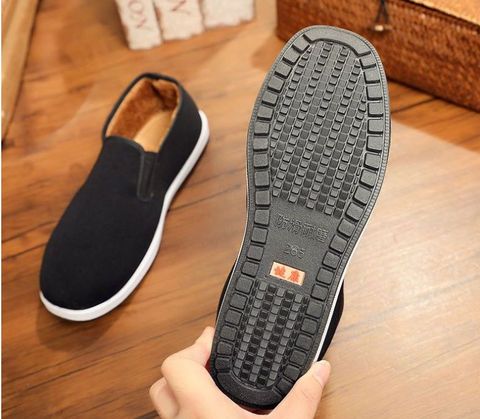 male winter warm kung fu martial arts taichi shoes wing chun sneakers shaolin monk zen lay wushu taiji old beijing cloth shoes ► Photo 1/1