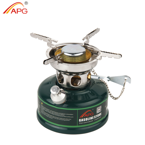APG Camping Gasoline Stove Non Preheating Oil Stove Burners with Silencer Outdoor Cookware ► Photo 1/6