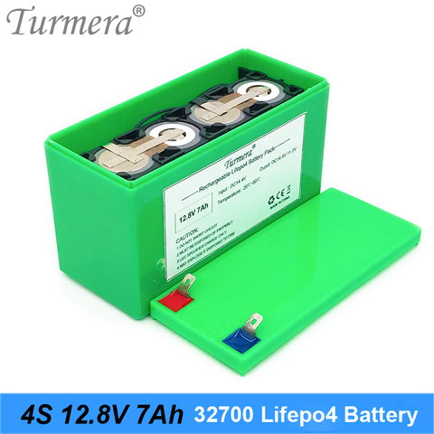 12V Battery 32700 Lifepo4 Battery Pack 4S1P 12.8V 7Ah with 4S 40A Balanced BMS for Electric Boat and Uninterrupted Power Supply ► Photo 1/6