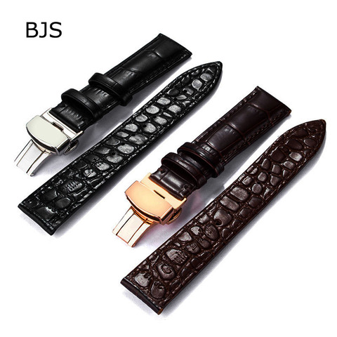 Watchband Soft Crocodile texture Calf Genuine Leather Watch Strap 16mm 18mm 20mm 22mm Watch Band for Tisssot Seiko Acces ► Photo 1/5