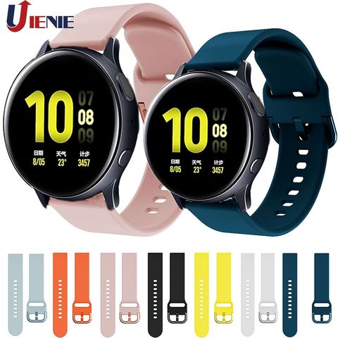 20mm Silicone Strap Watchband for Samsung Galaxy Watch Active 2 40/44mm Smart Watch Bracelet Sport Wristband for Gear S2/Sport ► Photo 1/6