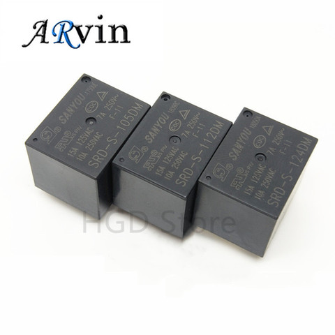 2PCS Original New SANYOU SRD-S-105DM SRD-S-112DM SRD-S-124DM   4PINS 10A 5VDC 12VDC 24VDC Power Relay ► Photo 1/6