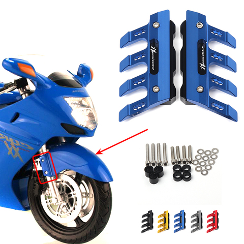 For Honda CBR1100XX blackbird Motorcycle Mudguard Front Fork Protector Guard Block Front Fender Anti-fall Slider Accessories ► Photo 1/6