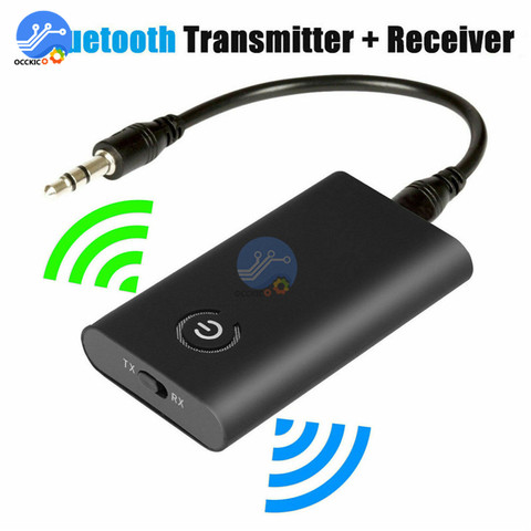 Bluetooth 5.0 Transmitter Receiver Wireless Audio Adapter 2 in 1 A2DP 3.5mm Jack Aux Bluetooth Adapter For PC TV Headphone Car ► Photo 1/6