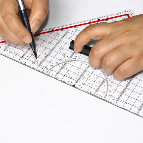 Drawing Triangle Ruler Professional drawing design ruler manual ruler ► Photo 1/6