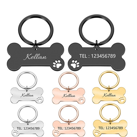 Anti-lost Personalized Pet ID Tag Dog Collar Engraved Pet ID Name for Cat Puppy Dog Collar Tag Pendant Collar Pet Accessories ► Photo 1/6