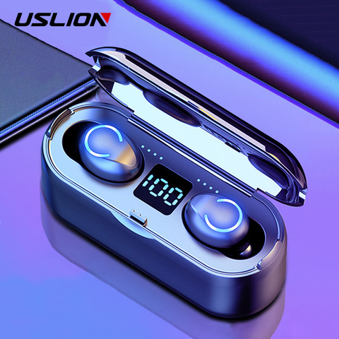 Wireless LED Bluetooth 5.0 Earphone Stero Earbuds With Microphone For Xiaomi Noise Canceling Earphone With Power Band ► Photo 1/6