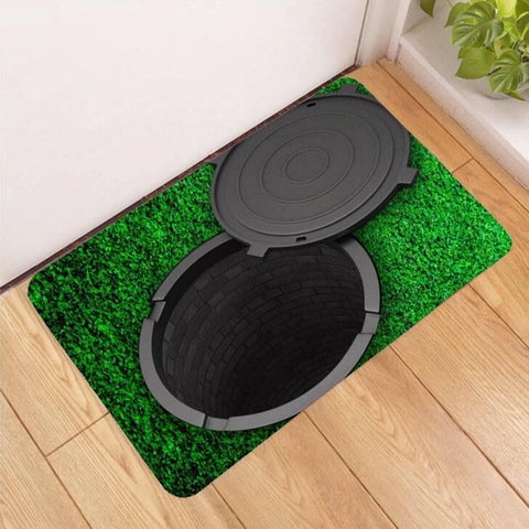 Funny 3D Traps Carpets Rugs Door Mat Kitchen Entrance Mat New Pastoral Style Home Carpet for Bedroom Bathroom Living Room HM0629 ► Photo 1/6