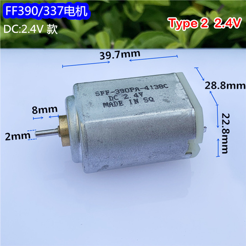 DC 2.4V / 3.7V Micro Mini FF-390/337 Motor 130mA / 175mA DIY Electric Knife Hair Clipper Drive Push Motor Beauty Machine Product ► Photo 1/6