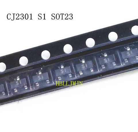 20PCS CJ2301 2301 MARKING S1 SOT23-3 P-channel 20V 2.3A MOSFET ORIGINAL ZJ ► Photo 1/1