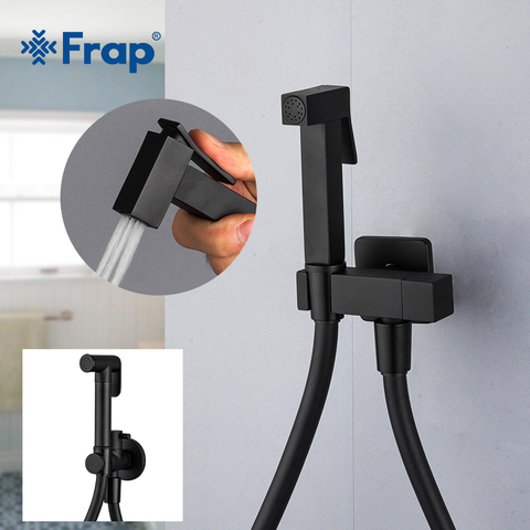 Frap Bidet Faucet Brass Shower Tap Washer Toilet Sprayer Hygienic Shower Bidet Tap Wall Mounted Bidet Faucets Y50058/9 ► Photo 1/6