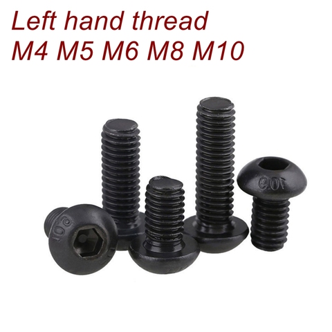 Left hand thread screws  M4 M5 M6 M8 M10 M12 Grade10.9 ISO7380 Hex socket button head cap screw ► Photo 1/4