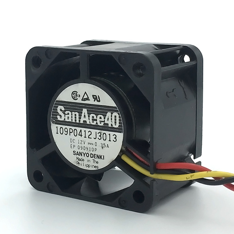 New San Ace 40 4cm server fan  4028 40*40*28mm 12V 0.35A Server  case cooling  fan 109P0412J3013  with 3pin ► Photo 1/5