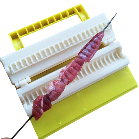 New Meat Skewer Machine Maker meat string device for Beef Pork BBQ Kabob Maker barbecue tools accessories ► Photo 1/6