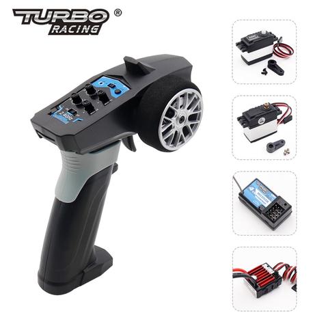 P31 Turbo Racing 91803G-B Remote Controller RTR Kit 6kg+15kg Metal Gear Digital Servo With Brushed ESC For RC Car and Boat ► Photo 1/6