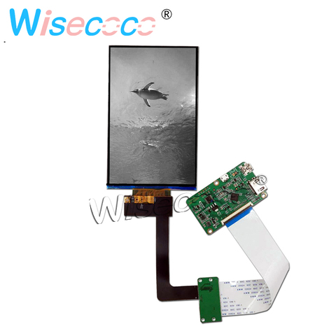6.08 inch 1620 * 2560 LCD 2k display monochrome lcd display MIPI 50PIN for 3d printer lcd ► Photo 1/5
