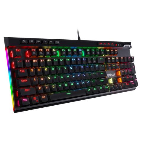 Redragon K580 VATA Mechanical Gaming Keyboard RGB LED Backlit 104 Keys Anti-Ghosting Macro Keys Blue Switches for DOTA 2 Gamers ► Photo 1/6
