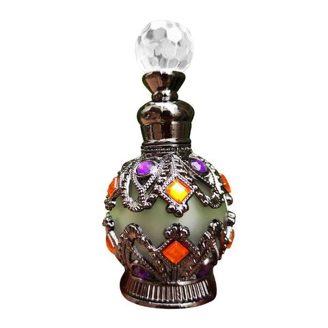 15ml Vintage Aromatherapy Essential Oil Perfume Empty Bottle Container Gift Artificial Multicolor Stone Refillable Bottle ► Photo 1/6